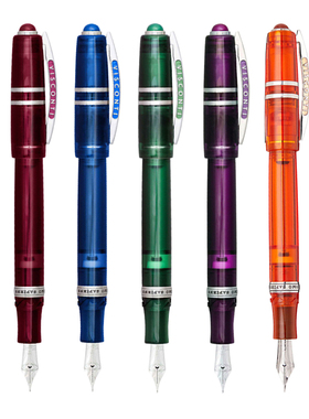 日本直邮意大利VISCONTI维斯康帝智人homo透明钢笔 墨水笔14k金尖