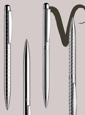 日本直邮奥特胡德ottohutt原子笔D02系列 925银 蓝色0.7mm