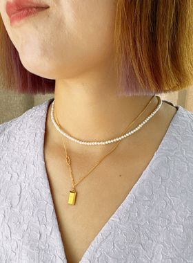 无项链925银碎骨链子女