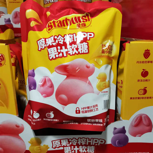 星爆 原果冷榨HPP果汁软糖504g