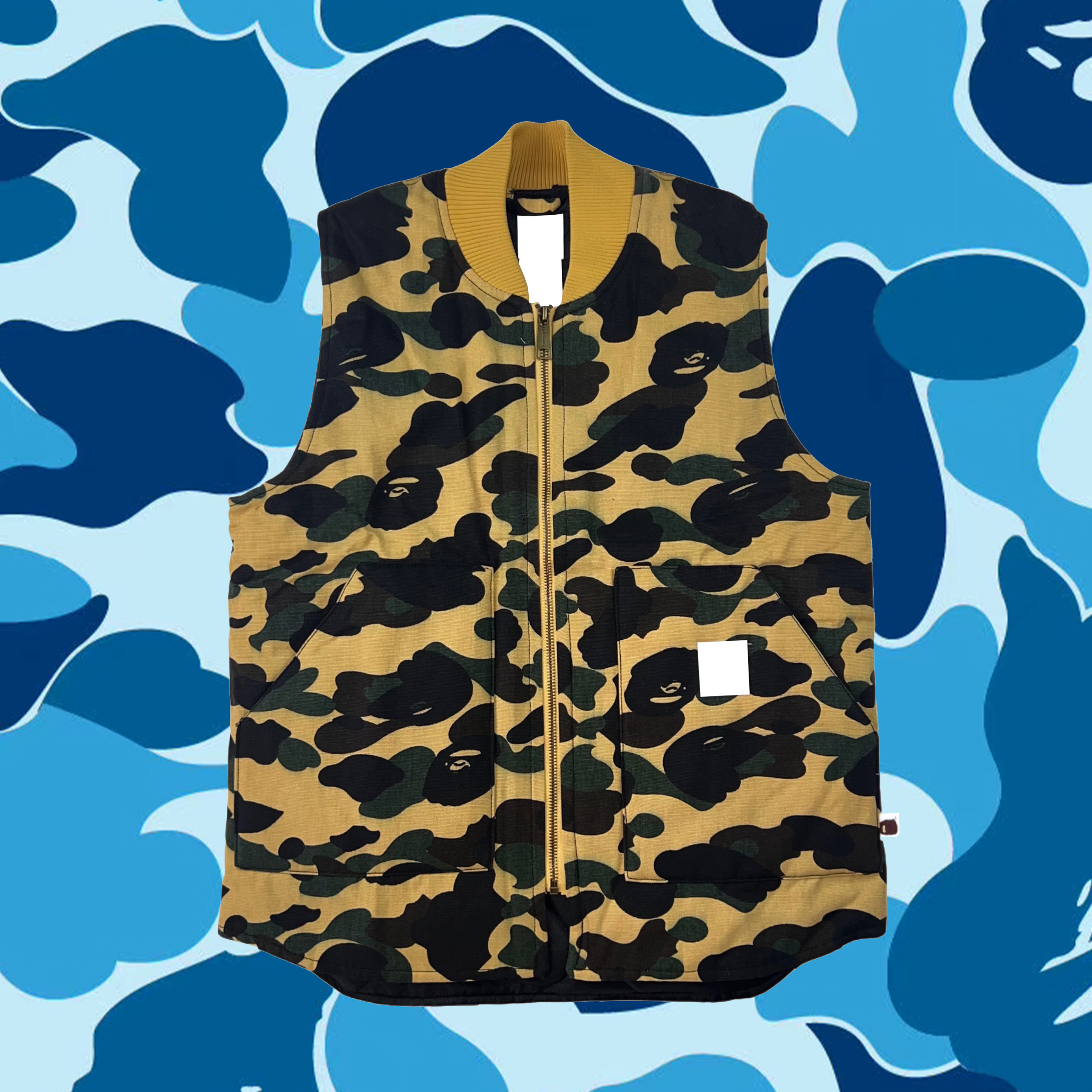 美式复古迷彩马甲男女秋冬宽松休闲百搭夹克上衣,男装,常规马甲,淘宝优惠券,粉丝福利购,淘宝优惠卷