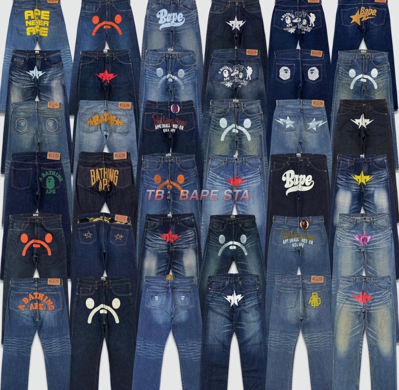 Vintage Bape Jeans (24 colorways)