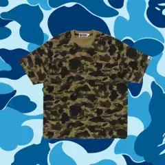 American Retro Camouflage Short-Sleeved T-Shirt for Men and Women in Autumn and Winter, Loose, Casual and Versatile Round Neck Top