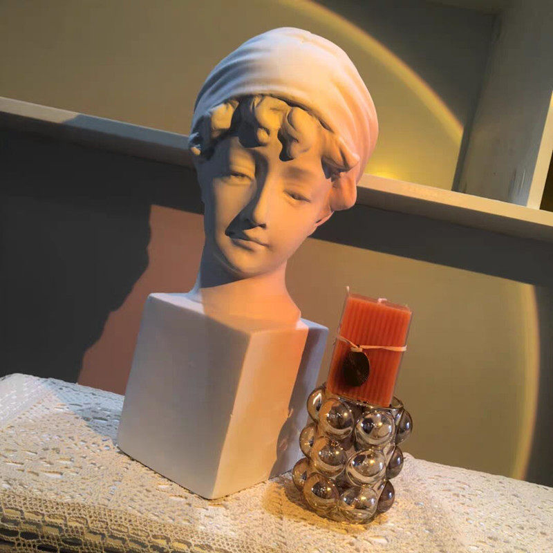 包邮英国少女石膏头像白色人物摆件素描教具美术装饰雕塑欧式模型