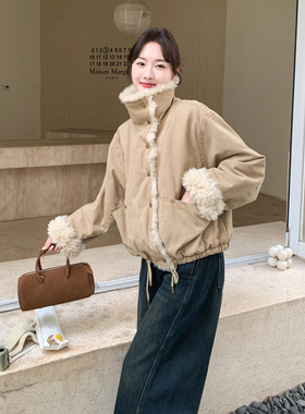 25冬季新款 羊羔毛加绒加厚牛仔夹克外套 2B138-805P220K330