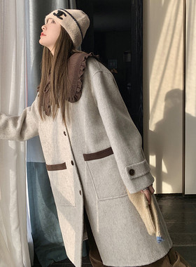 娃娃领呢子大衣2B148-820P175K258