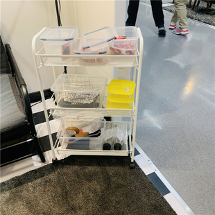 宜家国内代购霍纳文小推车整理置物架收纳架可移动浴室洗浴储物车