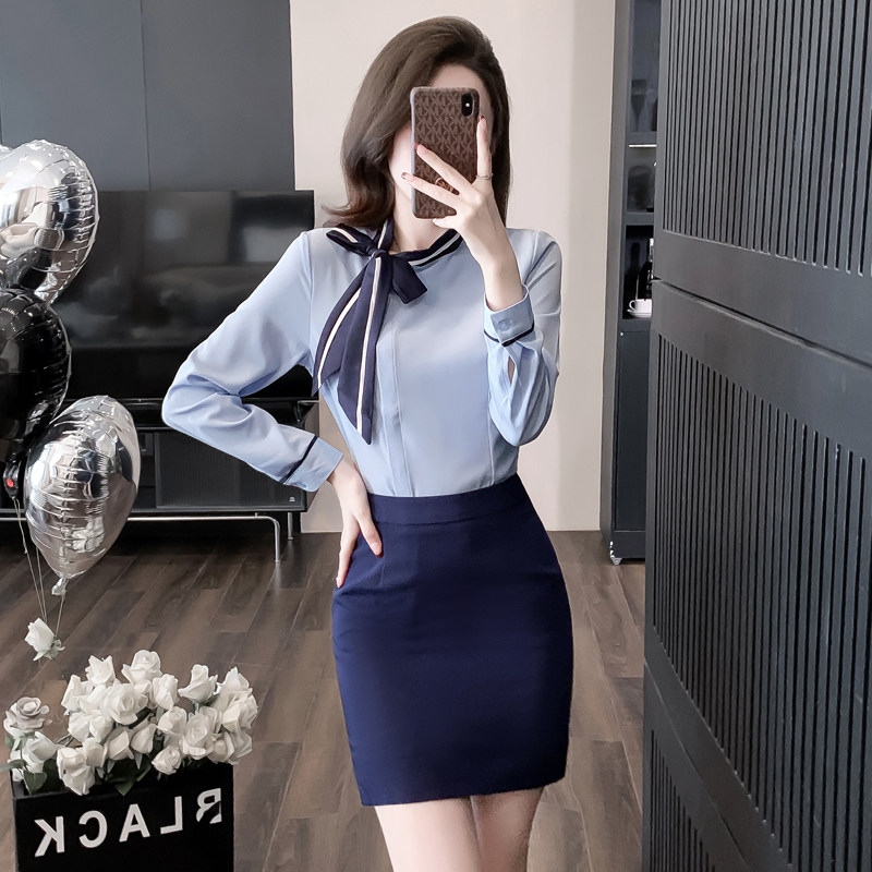 南航空姐制服职业套装高端高铁乘务员工装女职业气质套装裙两件套