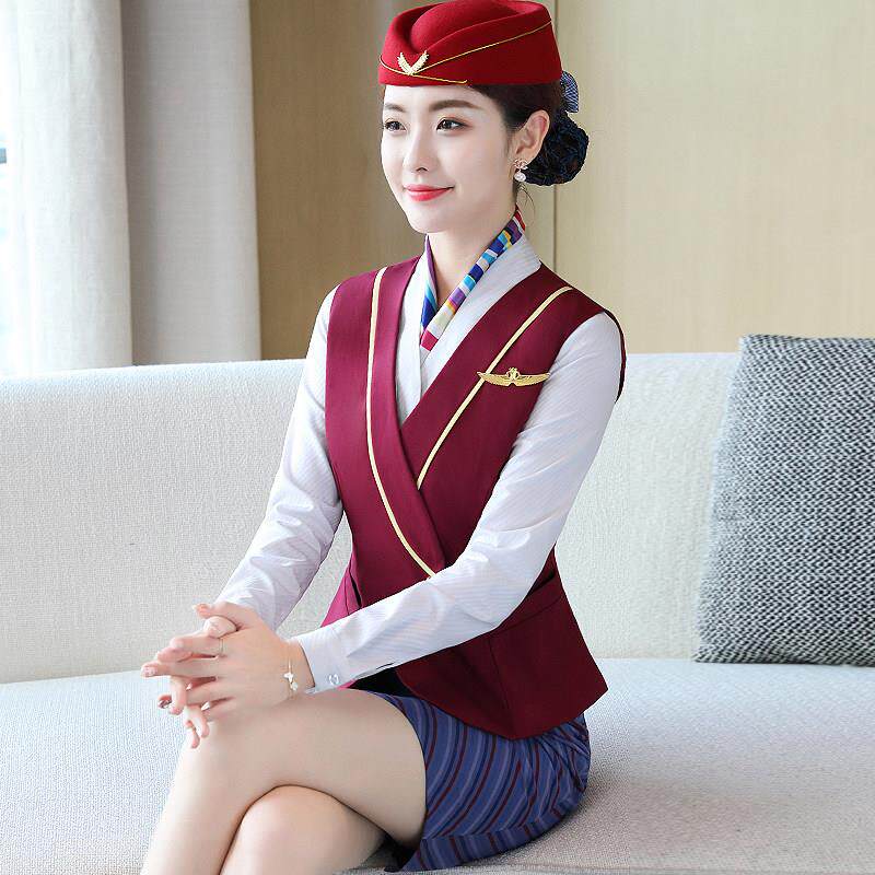 空姐城轨制服职业套装高端酒店前台接待客服礼仪工作服高铁乘务员