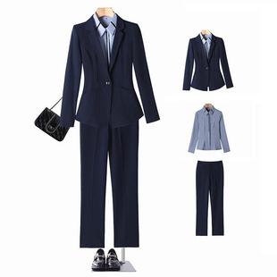 高端职业套装女春秋正装工装气质修身西装外套酒店前台经理工作服