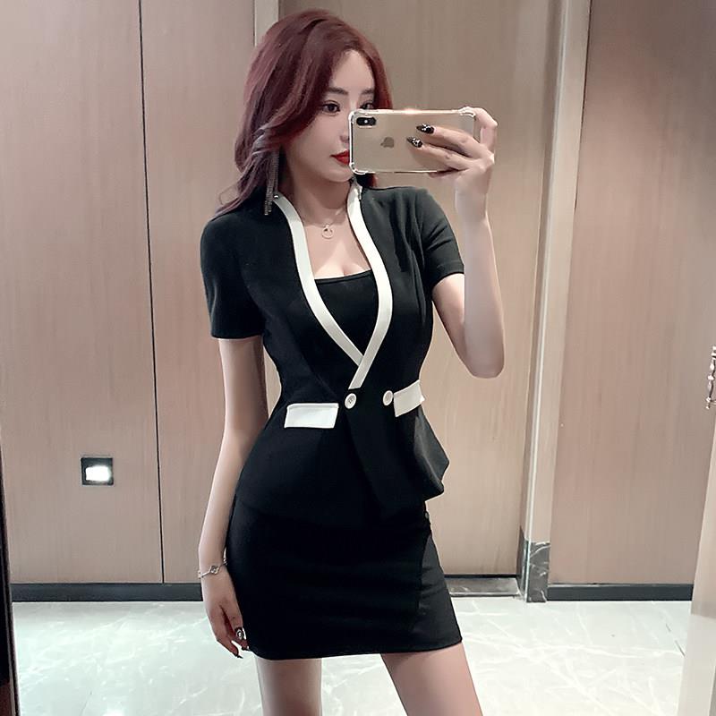 技师工作服性感足浴足疗工服套装夏季2025新款显瘦气质酒店工作装