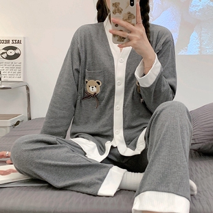 月子服秋冬产后纯棉冬季暖气房四季款春秋孕妇住院吸汗女哺乳睡衣