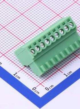 KF2EDGK-2.54-9P 插拔式接线端子 2.54mm 1x9P 排数:1 每排P数:9