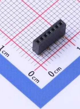 X1311FVS-07-C43D35R1 排母 间距:1.27mm 1x7P 立贴 SMD,P=1.27mm