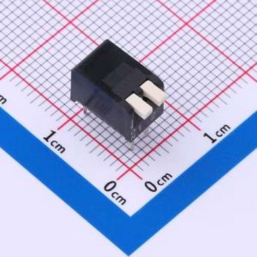 NPH02GK 拨码开关 2.54mm间距 2P琴键式 黑色侧拨开关 插件