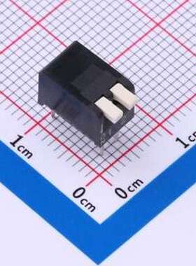 NPH02GK 拨码开关 2.54mm间距 2P琴键式 黑色侧拨开关 插件