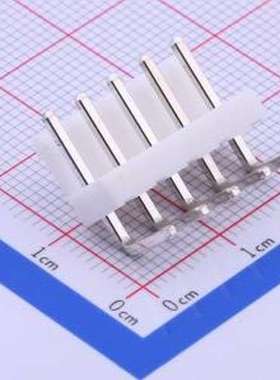 A3961WR-05P 线对板针座 间距:3.96mm 1x5P 白色 弯插,P=3.96mm