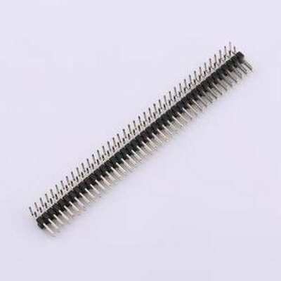 2011-2X06G00SB排针双排排针2.54mm 2x40P直插弯插,P=2.54mm