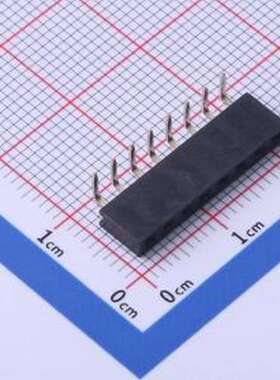 FFH25402-S08B1004K6K 排母 间距:2.54mm 1x8P 弯插 弯插,P=2.54m