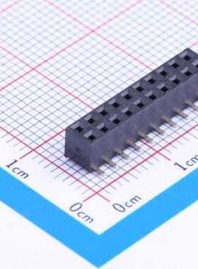 B-2202N20P-B121 排母 间距:2mm 2x10P 黑色 SMD,P=2mm