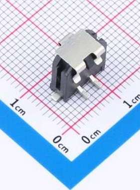 HC-MX3.0-2ALT-05 线对板针座 1x2P 间距:3mm 立贴 黑色 SMD,P=3m