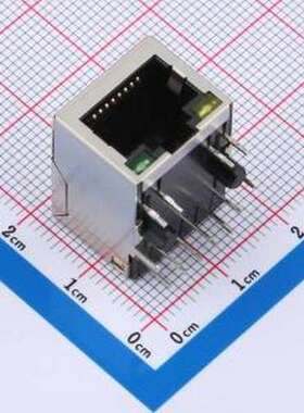MJ1A-B211-RL12T118-0 以太网连接器(RJ45 RJ11) 带LED 插件