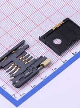 SIM-212S-8P SIM卡连接器 卡托式 MiniSIM卡 卡座 SMD