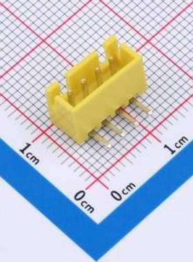 WF-1B254A4P-Y 线对板针座 间距2.54mm 弯插 黄色 1x4P 弯插,P=2.