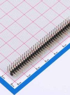 KH-2PH90-2X35P-L10.5 排针 2x35P 间距:2mm 弯插,P=2mm