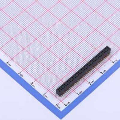 X1321FVS-2x33-C43D48 排母 间距:1.27mm 2x33P 立贴 SMD,P=1.27m