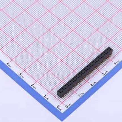 X1321FVS-2x33-C43D48 排母 间距:1.27mm 2x33P 立贴 SMD,P=1.27m