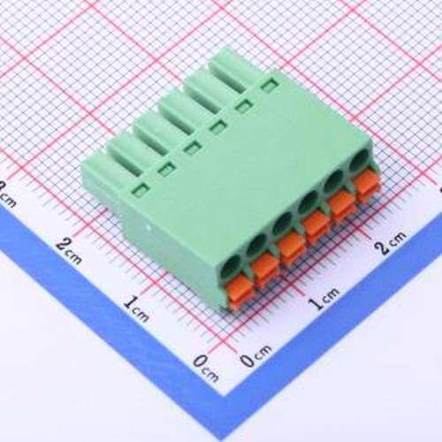 DB2EKN-3.81-6P-GN 插拔式接线端子 3.81mm 1x6P 排数:1 每排P数: