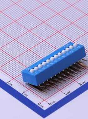 DA-12BP 拨码开关 间距2.54mm 平拨,凸起式 12位拨码开关 插件