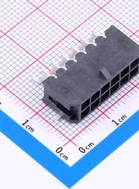 HC-MX3.0-2*6AWT-05 线对板针座 2x6P 间距:3mm 卧贴 黑色 SMD,P=