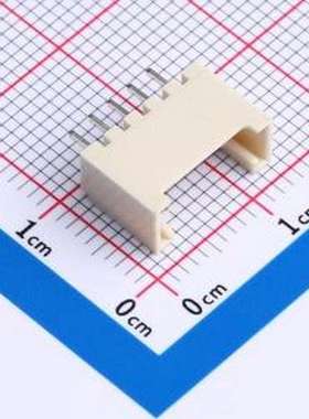HC-HY-5A-M 线对板针座 1x5P 间距:2mm 直插 插件,P=2mm