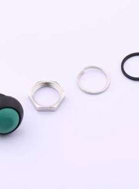 YTS8P012NL1GT00 按键开关 绿色Φ12手柄塑胶按钮 5.5N复位按动开