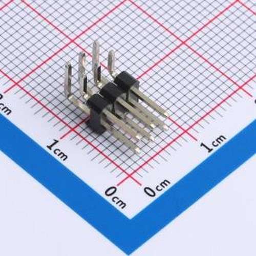 PH2.54-07-03PWS 排针 2x3P 间距:2.54mm 方针 弯插 弯插,P=2.54m