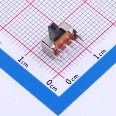 HX SK12D07VG5 滑动开关 柄长6mm 卧插二档 滑动开关 插件
