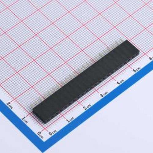 ZX-PM2.54-1-22PY 排母 间距:2.54mm 1x22P 直插 插件,P=2.54mm