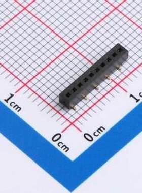 IPCP127F10PB08S 排母 间距:1.27mm 立贴 SMD,P=1.27mm(交错脚)