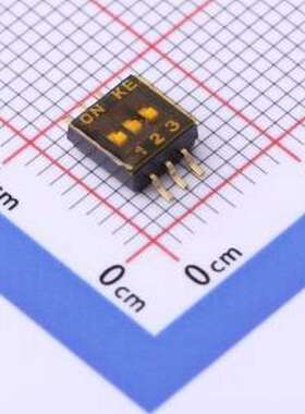 DSHP03TSGER 拨码开关 3位 1.27mm脚距SMD KE拨码开关 拨动开关 S