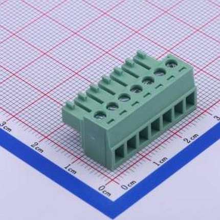 JL15EDGK-38107G01 插拔式接线端子 1x7P 3.81mm 排数:1 每排P数: