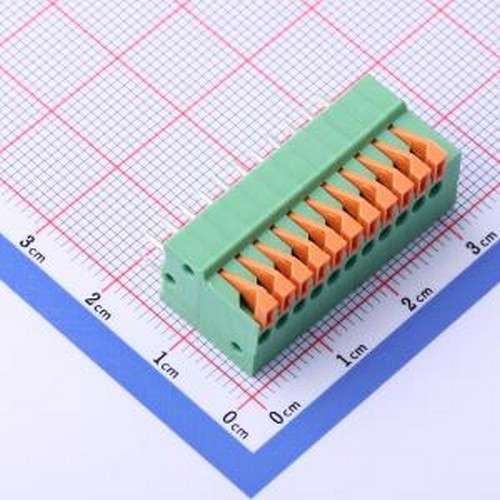 JL141V-25411GA1 弹簧式接线端子 1x11P 2.54mm 每排P数:11 排数:
