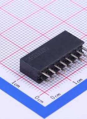 DS1023-2*8SF11 排母 间距:2.54mm 2x8P 直插 黑色 插件,P=2.54mm