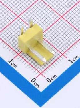 WF-1B396A2P-Y 线对板针座 间距2.0mm 弯插 黄色 1x2P 弯插,P=3.9