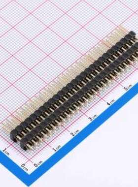 X6522WV-2x27H-C60D30-E80 排针 2x27P 间距:2.54mm 方针 插件,P=