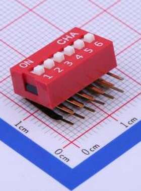 DA-06 拨码开关 DA-06 红色 插件