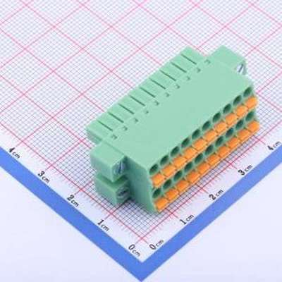 KF2EDGKNHM-3.5-2*10P 插拔式接线端子 螺丝固定 3.5mm P=3.5mm