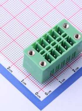 KF2EDGKVM-3.81-2*5P 插拔式接线端子 螺丝固定 3.81mm 插件,P=3.