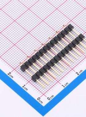 X6512WVS-14H-C60D48-E100R1 排针 1x14P 间距:2.54mm 方针 SMD,P